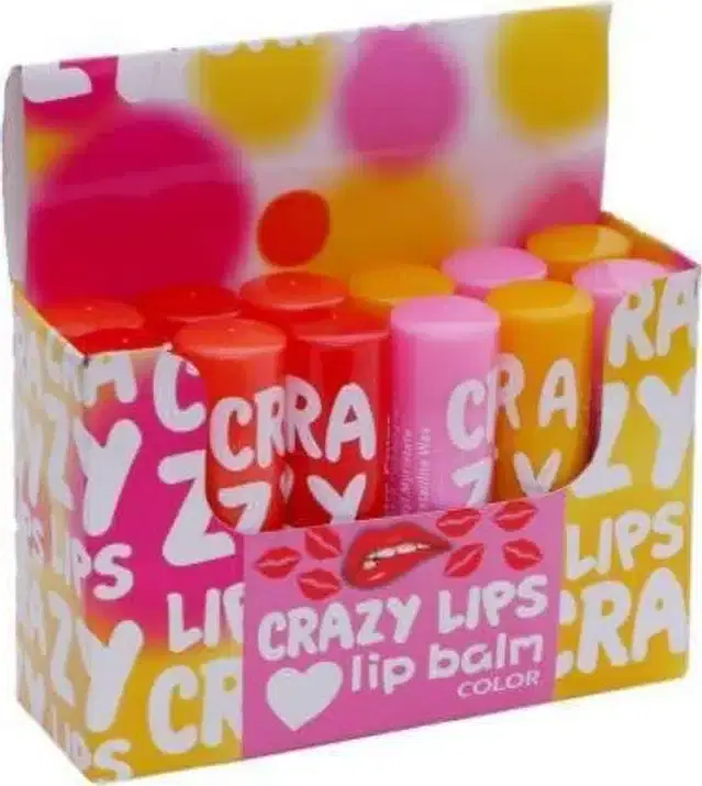 Aloevera Color Changing Lip Balm, Multicolor, Pack of 12