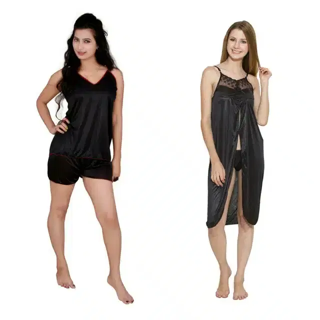 Babydoll for Women, Pack of 2 (Multicolor, Free Size)