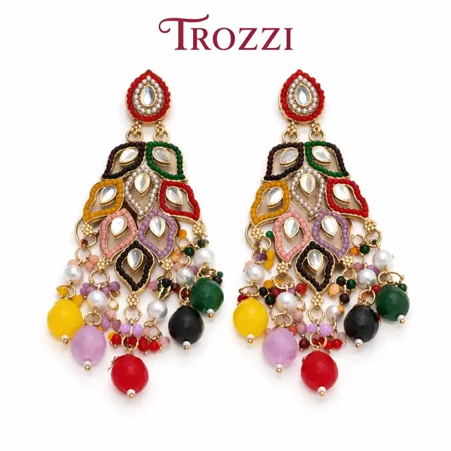 Alloy Earrings for Women & Girls, Multicolour