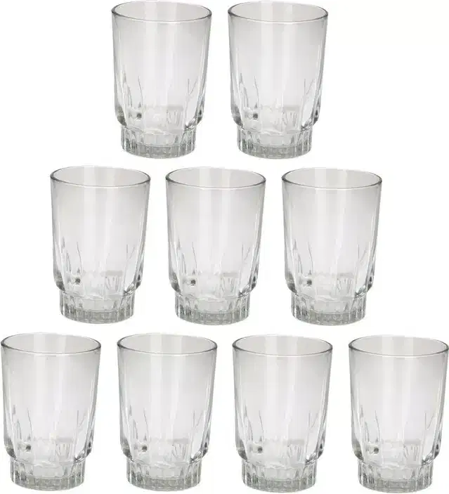 Liquor cum Cocktail Glasses, Transparent, 200 ml, Pack of 9