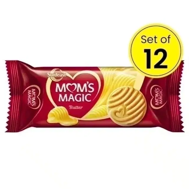 Sunfeast Mom's Magic Butter Cookies 12X61.2 g (Set Of 12)