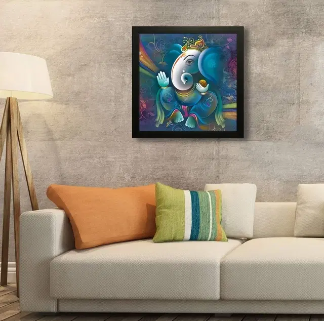 Kc Arts Ganesh Paintings For Wall Decoration 12x12in