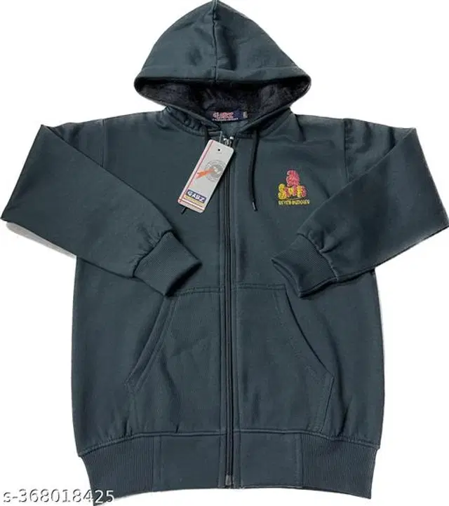 Woolen Jacket for Boys (Grey, 3-4 Years)