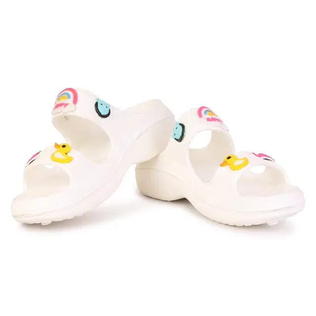 Sliders for Women (White, 5)