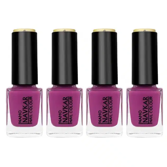 Nail Paint for Women, Purple, Pack of 4