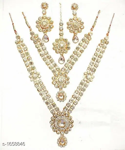 Women's Alloy Gold Plated Jewellery Set