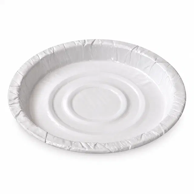 Paper Chilla Plate White Poly 6"Pack Of 25 Pc