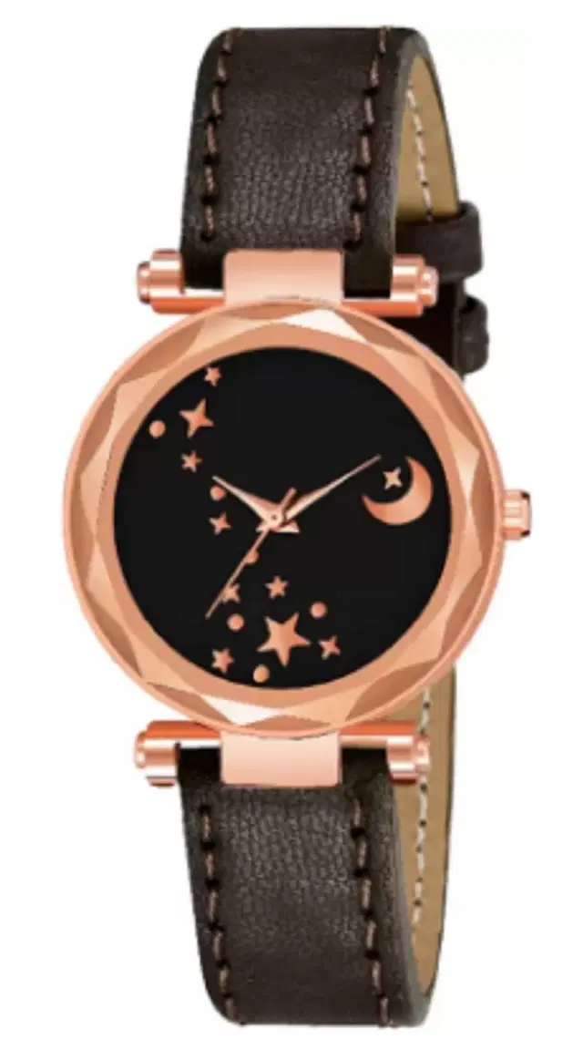 Analog Watch for Women & Girls (Brown)