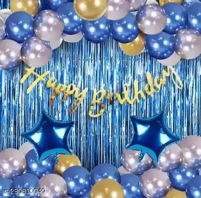 Birthday Decoration Kit, Multicolor, Pack of 29