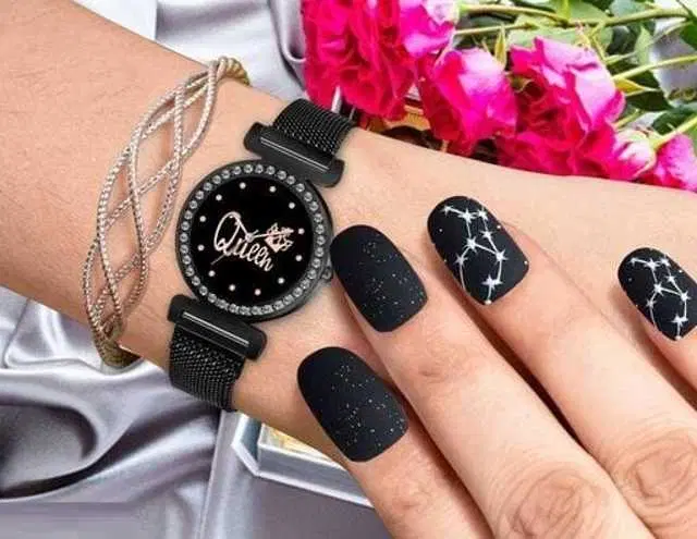 Analog Watch For Womens (Black) (WS-244)