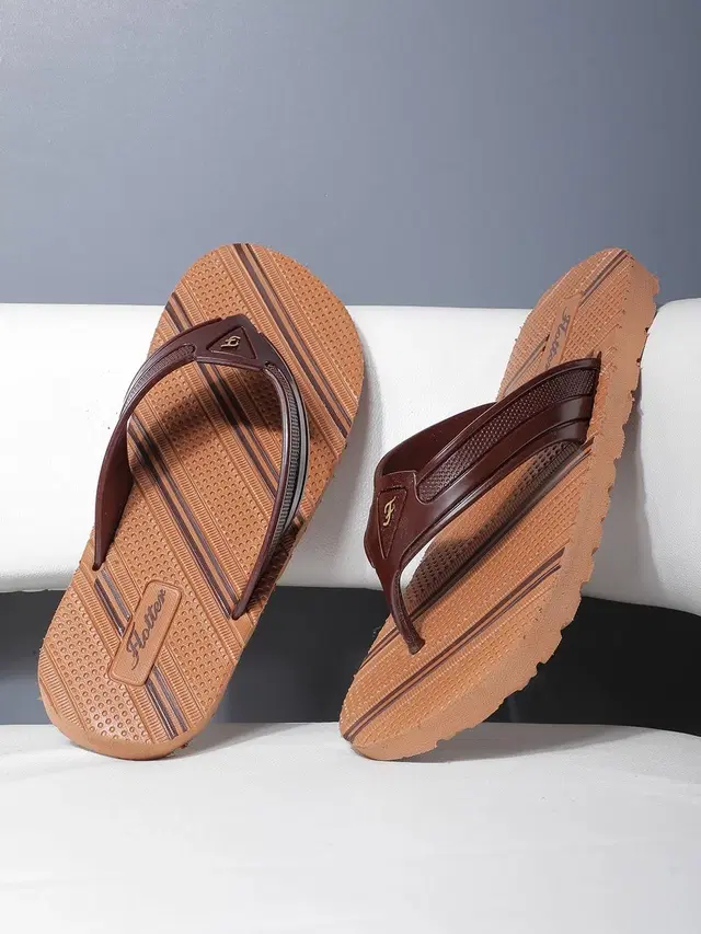 action Casual Slippers (Tan, 9)