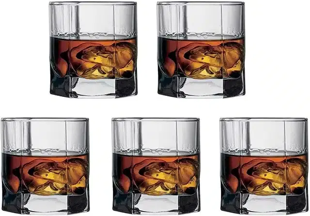 Liquor cum Cocktail Glasses, Transparent, 150 ml, Pack of 5
