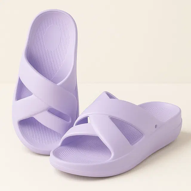Sliders for Women (Purple, 4)