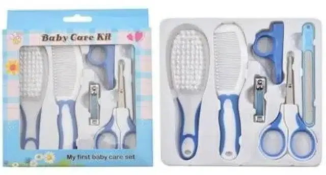 Manicure & Pedicure Kit for Kids, Blue & White, Set of 6