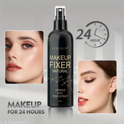 DesiCrew Long Lasting Misty Finish Professional Makeup Fixer Spray For Face Makeup Primer 100 ml