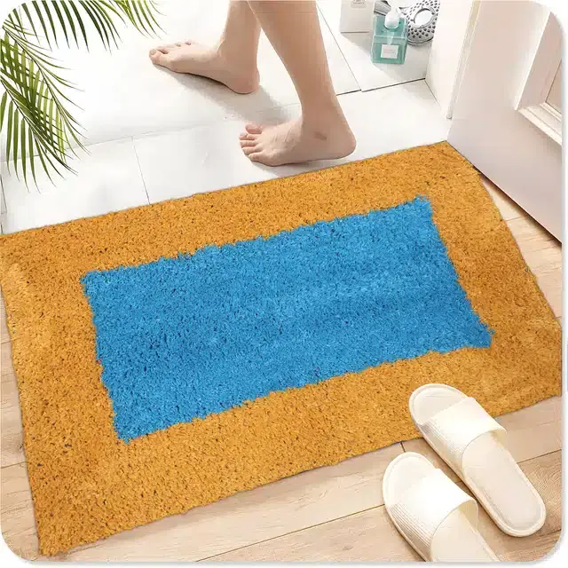 Soft Cotton Anti Skid Door Mats, Multicolor, 35x55 cm