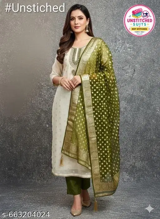 Unstitched Suits (Multicolor, 5.85 meter (S)) (Multicolor, 5.85 meter for Women (S)