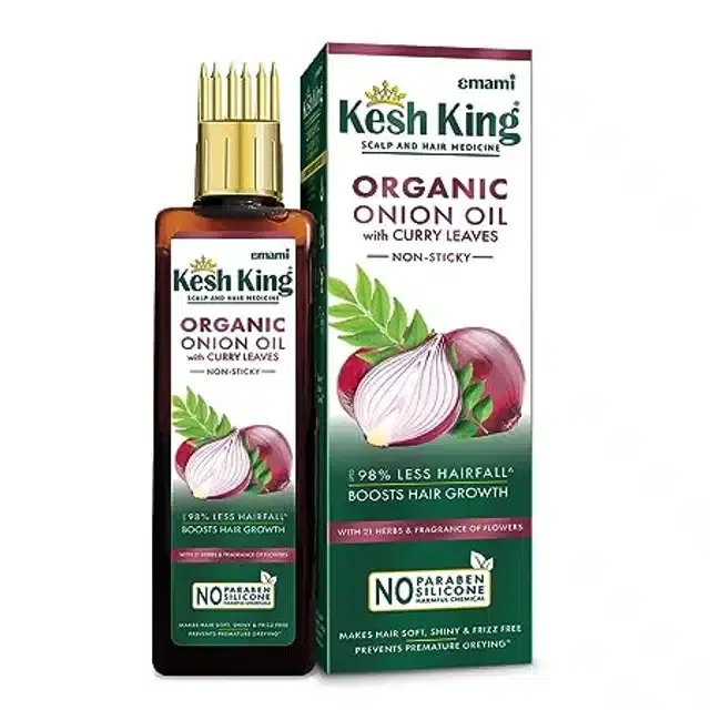 Kesh King Organic Onion Oil With Curry Leaves 100 ml