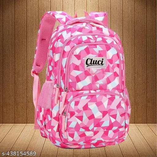 Canvas Backpack Bag, Pink