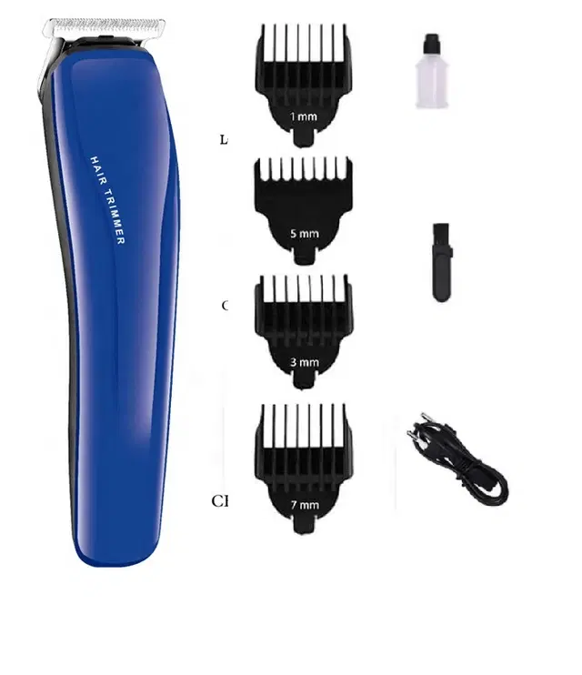 Professional Rechargeable Hair Trimmer for Men & Women, Blue