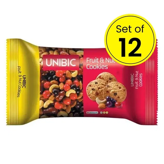 Unibic Fruit And Nut Cookies, 12X30 g (Pack Of 12)