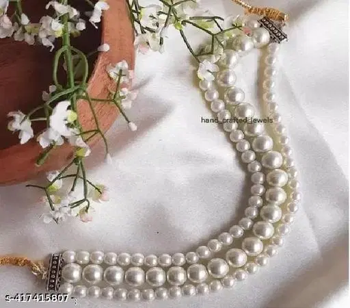 Beautiful Pearls Necklace For Womens & Girls