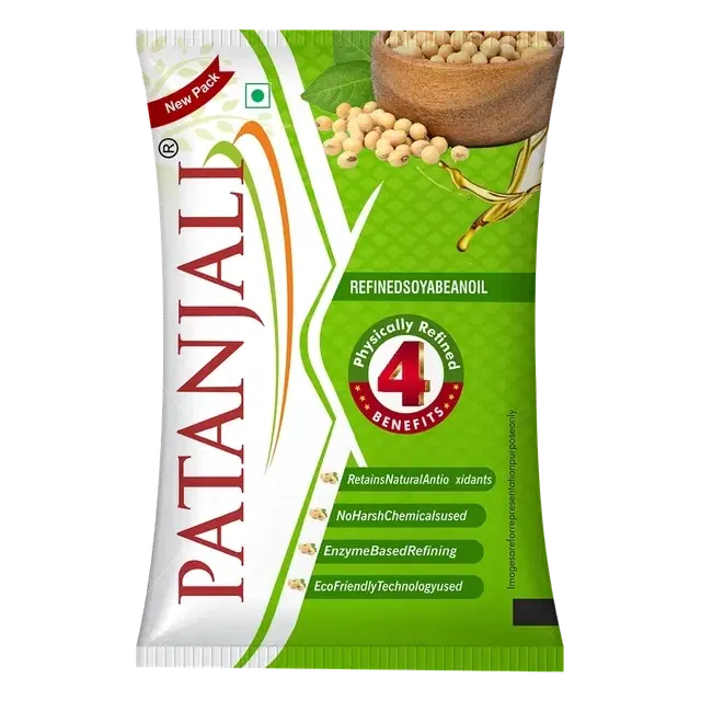 Patanjali Soyabean Oil (Physically Refined) 750 g (Pouch)