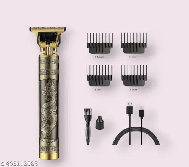 Rechargeable Professional Hair Trimmer for Men & Women, Gold