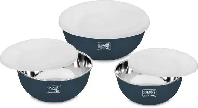 Microwave Safe Bowl, Pack of 3, Blue