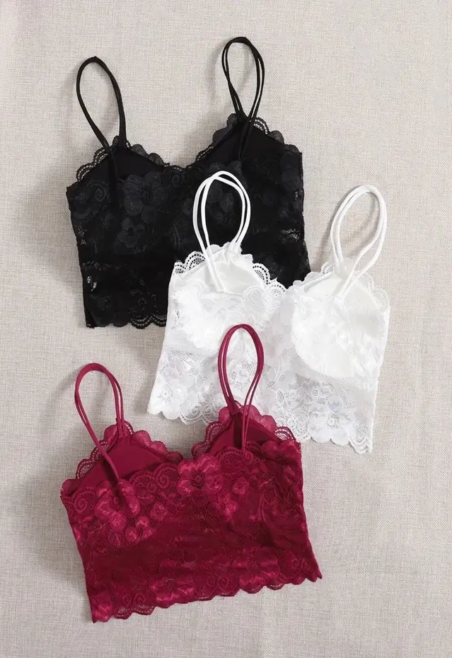 Cotton Solid Padded Bras for Women, Multicolour, Pack of 3 (28)