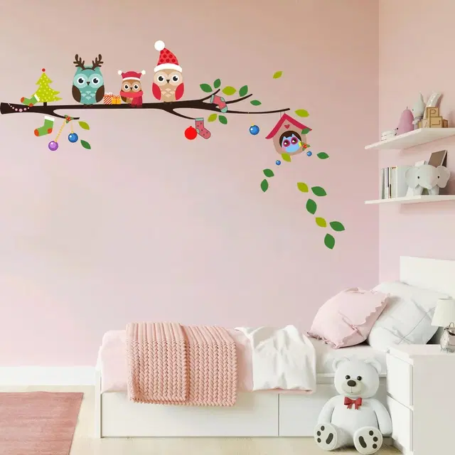 Vinyl Wall Stickers for Christmas, Multicolor