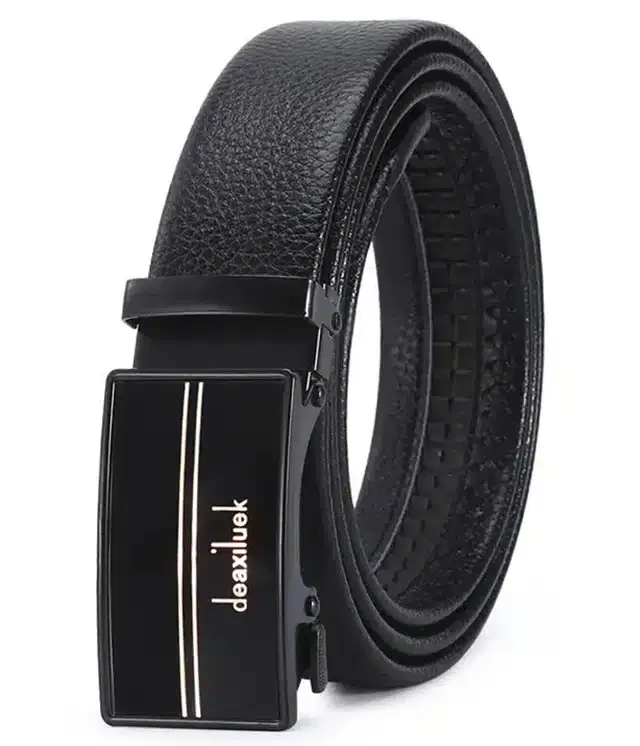 Synthetic Casual Belt for Men (Black)