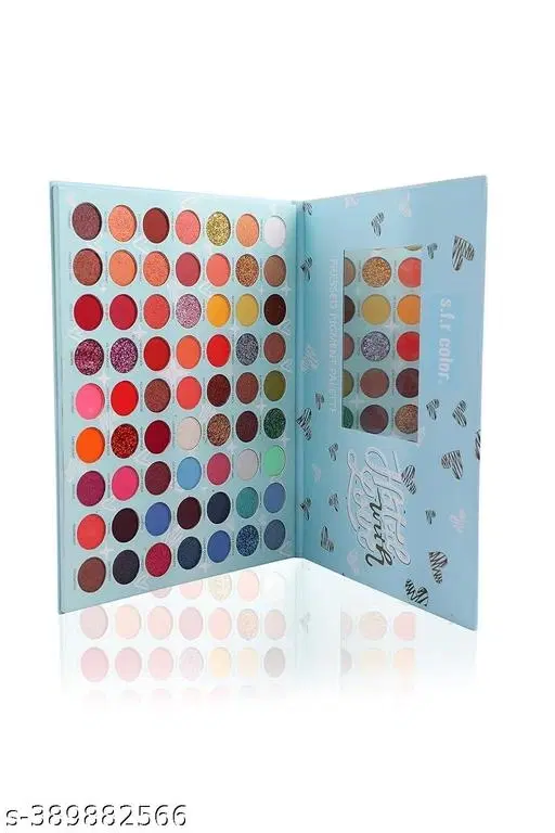 S.f.r Color 63 Color Shimmery Finish Pressed Pigment Eyeshadow Palette (Multicolour, 69.5 g)