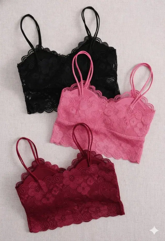 Cotton Solid Padded Bras for Women, Multicolour, Pack of 3 (28)