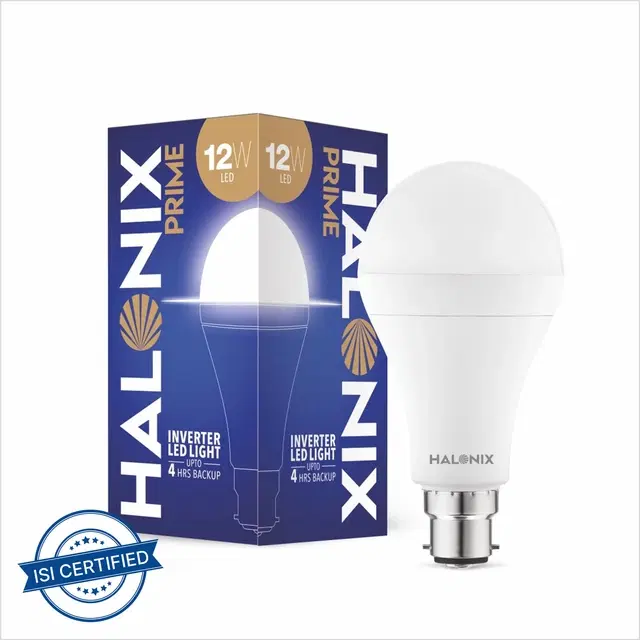Halonix 12W B22 Inverter Bulb, White