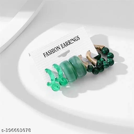 Earring Set Solid Color Fashion Jewelry Combo