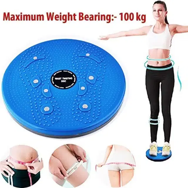 Waist Twister Disc Board with Pull Rope, Multicolor