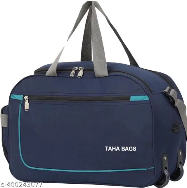 Polyester Duffel Bags, Navy Blue