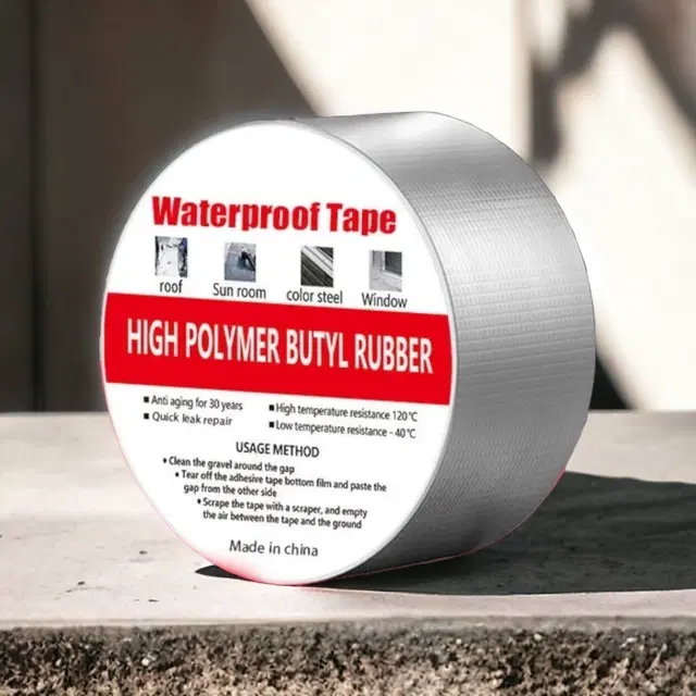 Aluminium Single Sided Self Adhesive Tape, Silver, 5 m