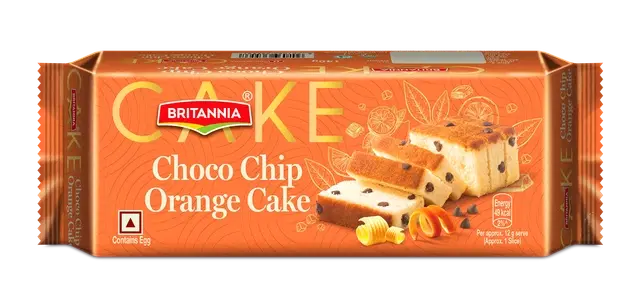 Britannia Choco Chip Orange Cake 140 g