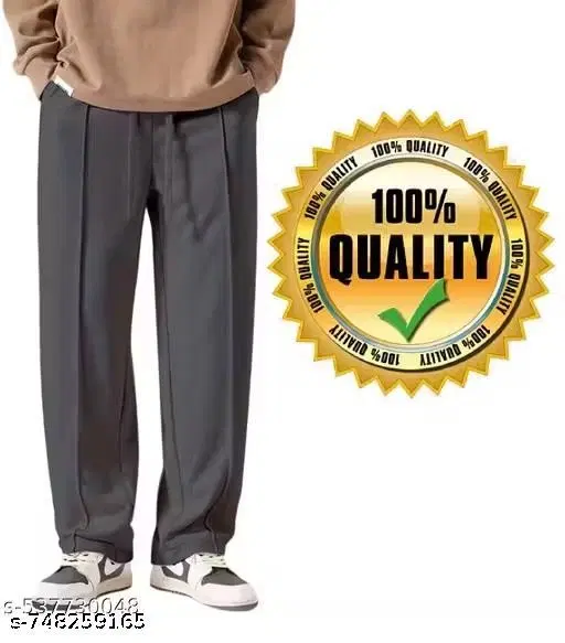 Lycra Trouser for Men, Grey (34)