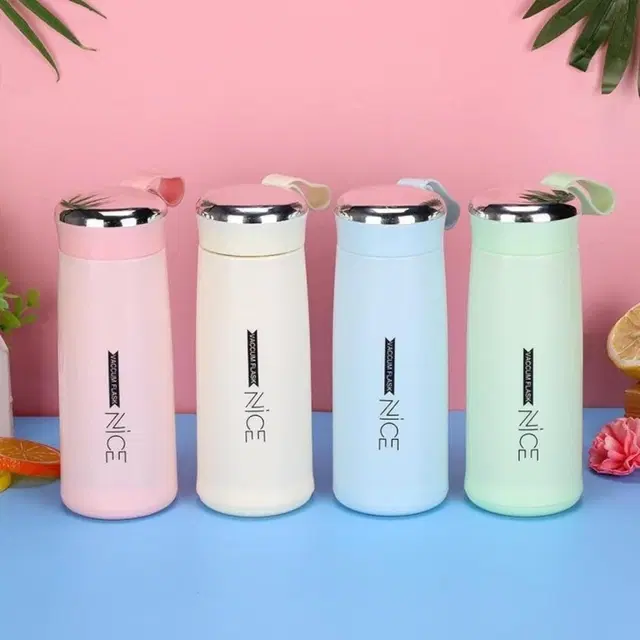 Nice Vacuum Insulated Glass Water Bottle, Assorted, Pack Of 1