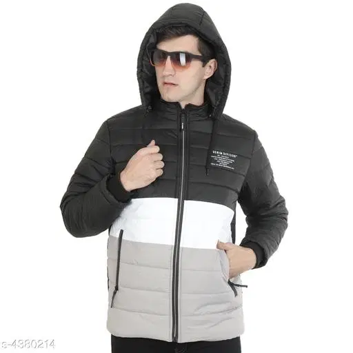 Nylon Full Sleeves Jacket for Men (Multicolor, M)