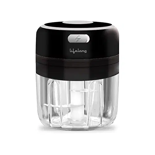 Lifelong Llwc02 Rechargeable Wireless Electric Chopper , Black-250 ml (llwc02)