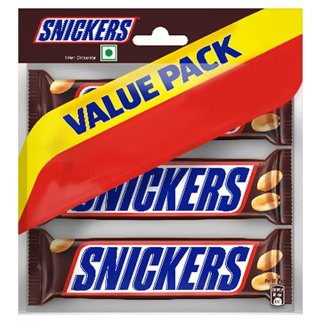 Snickers Peanut Chocolate Bar Value Pack 120 g