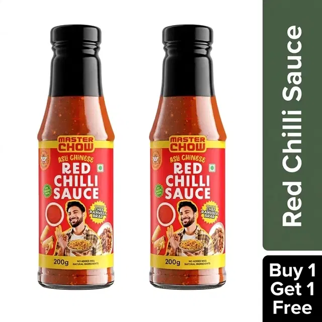 Master chow Red Chilli Sauce 2X200 g (Buy 1 Get 1 Free)