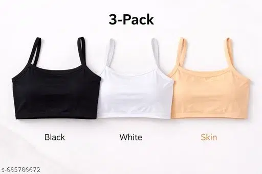 Camisoles Pack of 3 for Women (Multicolor, 28A)