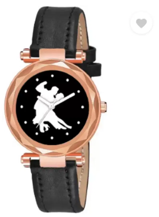 Leather Strap Analog Watch for Women & Girls (Multicolor)