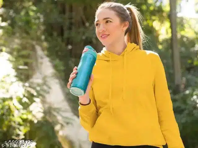 Full Sleeves Sweatshirts for Women (Mustard, XL)