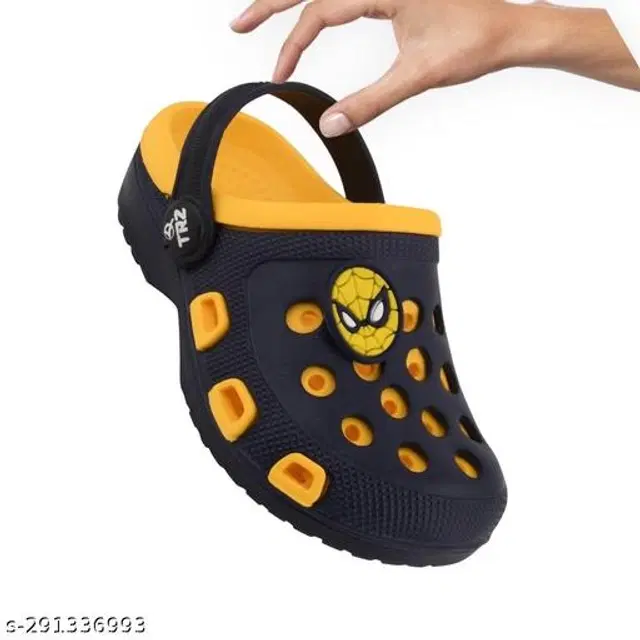 Clogs for Kids (Black & Yellow, 2-2.5 Years)